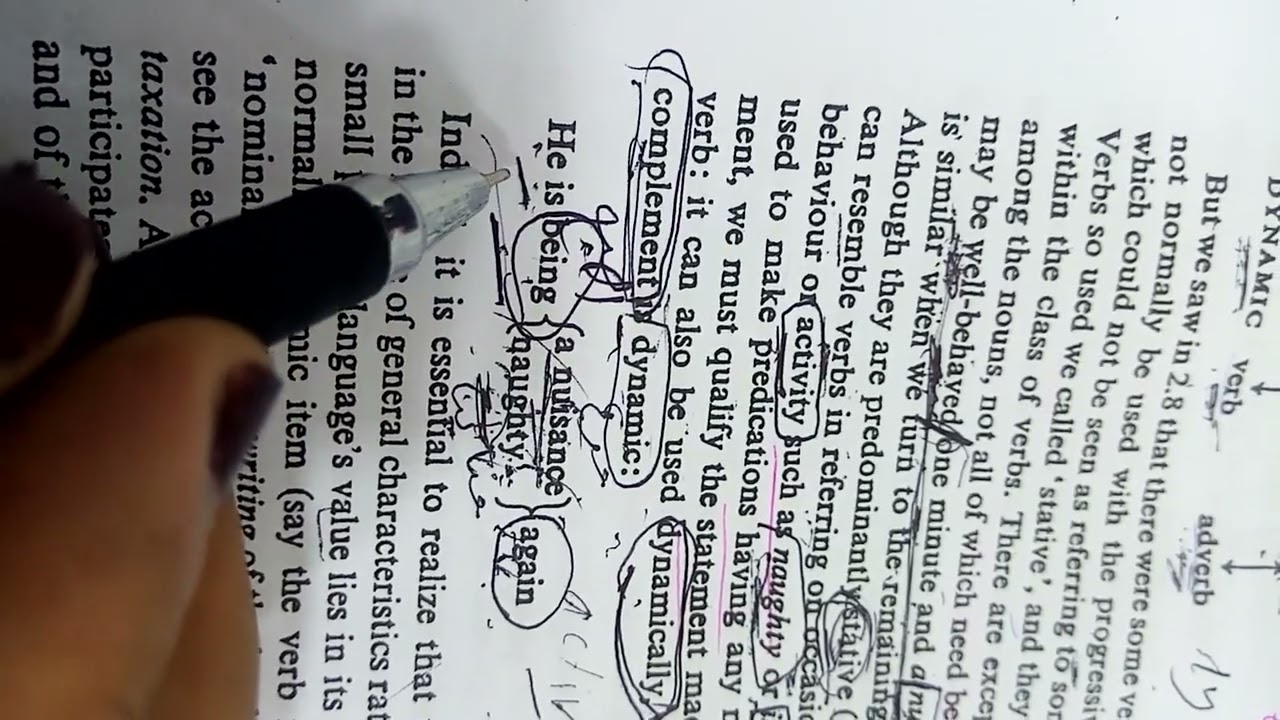 stative and dynamic verb