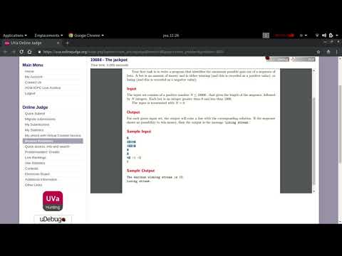 Max 1D range sum UVA 10684