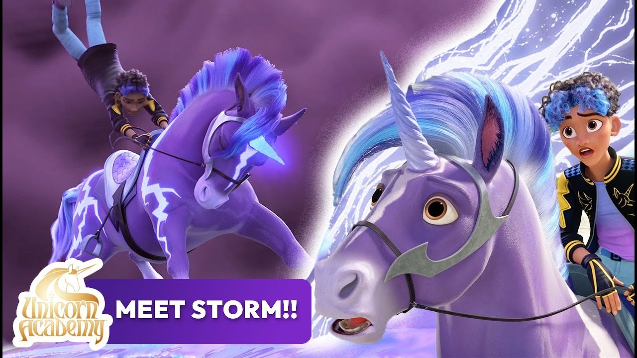 WEATHER MAGIC UNICORN! ⚡️ Meet Storm at Unicorn Academy | Cartoons for ...