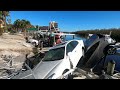Parking garage of beachwood on the bay on bonita beach post ian
