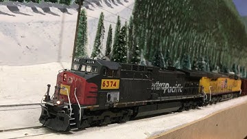 UP coal train at Winter Park (HO)