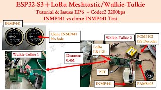 Clone INMP441 issues @my ESP32S3 LoRa LR1121 Walkie-Talkie project