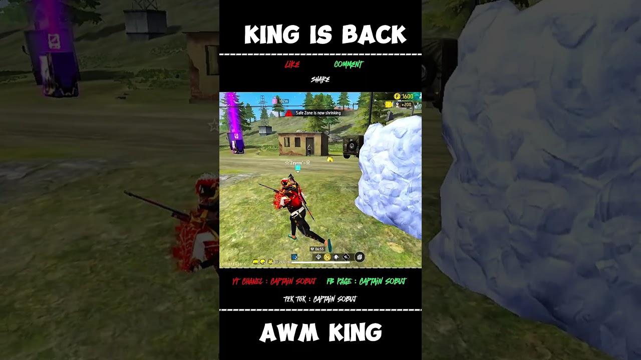 captain 8s back in free  fire  