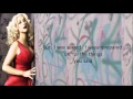 Christina Aguilera - Blank Page Lyrics on screen