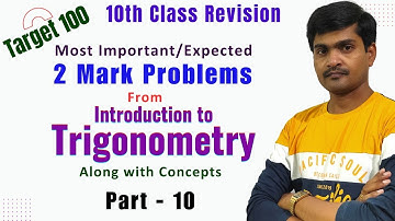 Target 100 in Maths Part - 10 I 10th Class Public Exams I SSC 2025 I 2 Marks Questions by Ramesh Sir