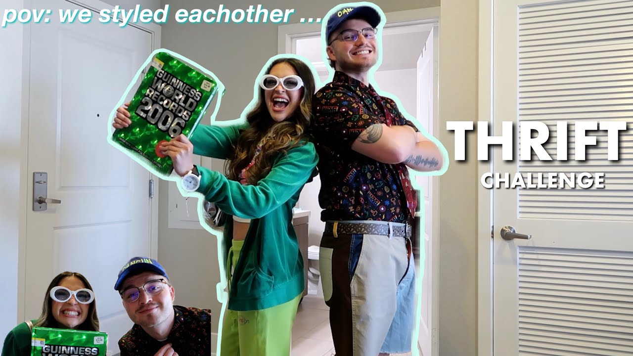 WE TOOK EACHOTHER SHOPPING... (THRIFT CHALLENGE!)