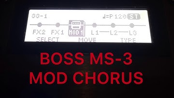 【NO TALKING 声無し】BOSS MS-3 sound sample MOD CHORUS サンプルサウンド