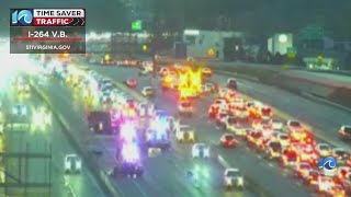 Multi-vehicle crash closes lanes on I-264 near Newtown Road