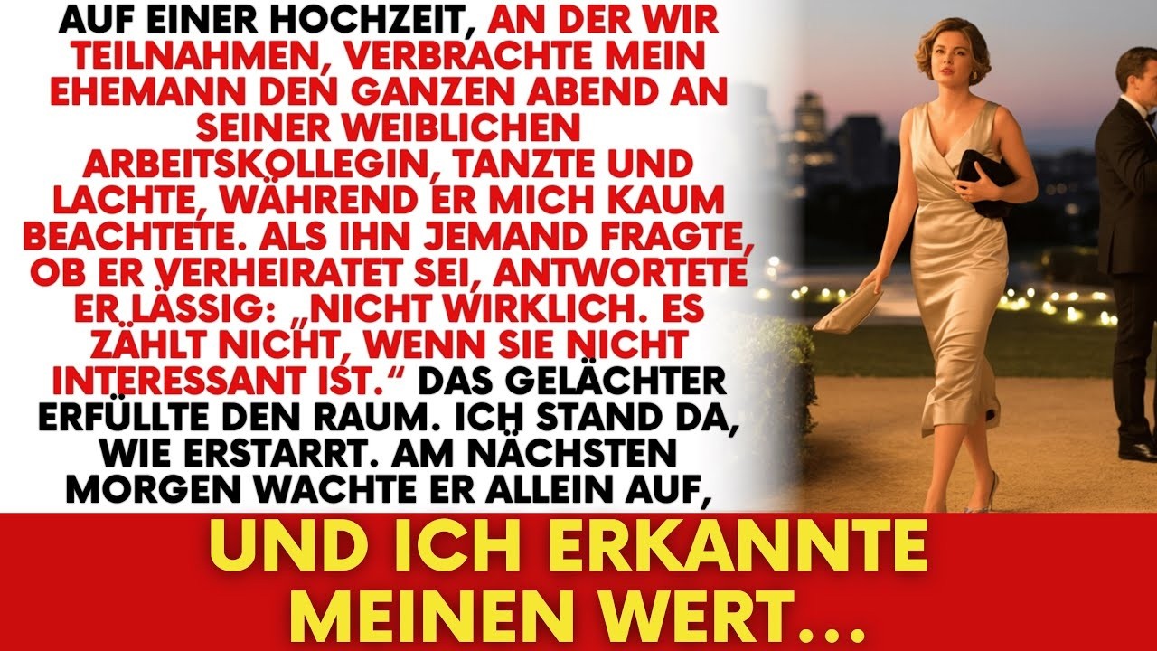 Er nannte mich ‚nicht interessant‘ auf einer Luxushochzeit – ich verließ unser Leben in Beacon Hi