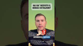 Hai ricevuto il modulo detrazioni?
