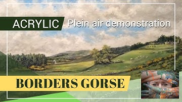 Borders Gorse. A partial plein air demo.
