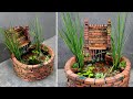 Build An Ancient Waterfall Aquarium From Cement