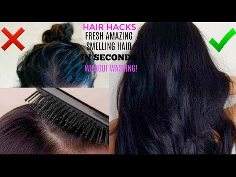 HAIR HACKS: HOW TO MAKE YOUR HAIR SMELL GOOD (ALL DAY) WITHOUT WASHING |GET FRESH CLEAN HAIR + FAVES