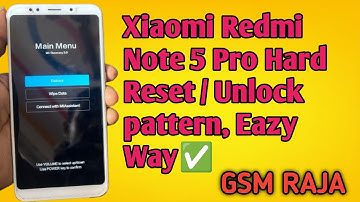 Xiaomi Redmi Note 5 Pro Hard Reset / Unlock pattern, Eazy Way