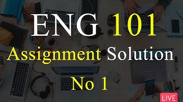ENG101 | Assignment Solution No 1 | Fall 2022 | VU Mentor #eng101 #fall2022