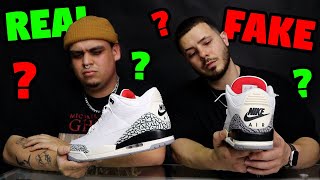 JORDAN RETRO 3 Reimagined(white cement ) Original vs Fake ¿Cuáles son las diferencias?