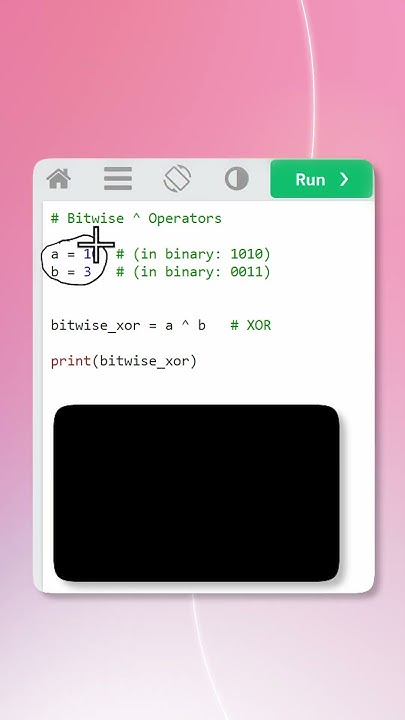 Python Short17 | Bitwise XOR Operator | Complete Python in One Minute ...