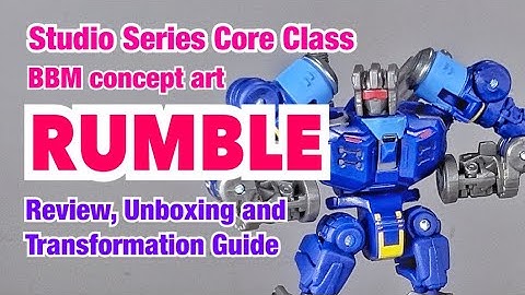Transformers Studio Series Core Class Rumble - review, unboxing and transformation guide