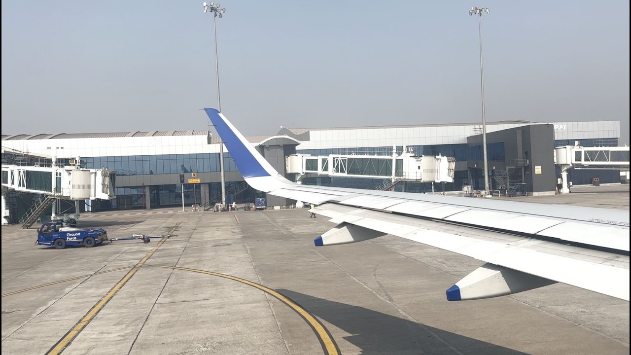 IndiGo Airbus A320neo Take off from Surat Airport