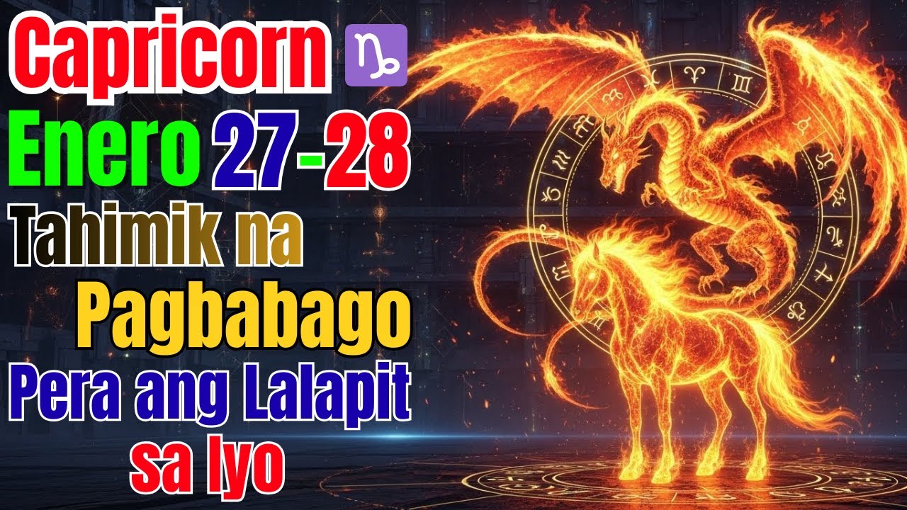 Capricorn ♑ — Enero 27–28: Ang Biyaya sa Pananalapi ay Papasok sa Iyong Landas 💎✨