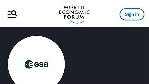 ESA/ESTEC is gekoppeld aan het WEF en is SDG 2030 Agenda uitvoerder