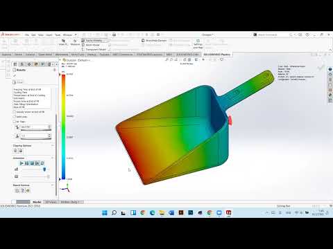 Dustpan SOLIDWORKS PLASTICS