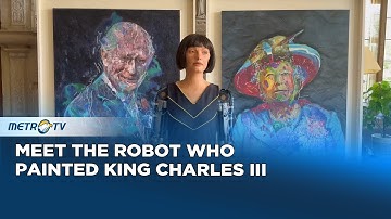 Robot Artist Paints King Charles III – AI Art Hits the Royal Canvas