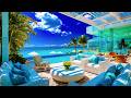 Gentle Bossa Nova Music On The Balcony Of A Seaside Villa Morning Jazz And A Summer Beach View 