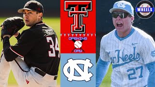 Texas Tech vs #6 North Carolina | Doubleheader Game 1 | 2025 College Baseball Highlights