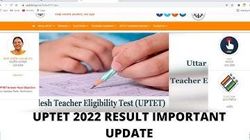 Uptet Result 2022||Uptet 2022 update today||uptet Result date 2022||