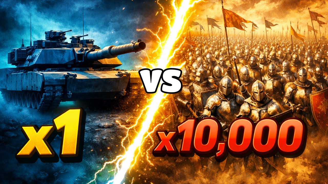 what if a modern Abrams gets into a battle against the knights of the Middle Ages?