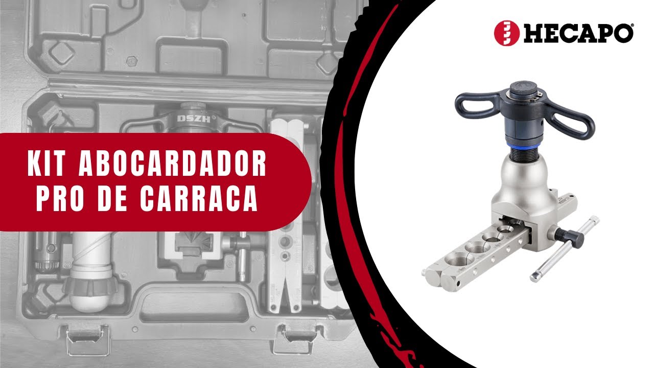 KIT ABOCARDADOR PRO DE TUBOS EXCÉNTRICO DE CARRACA · HECAPO