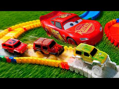 ¡Los coches de carreras salen del garaje! Una gran aventura sobre ruedas
