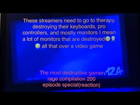Streamers insane monitors broken (language)most destructive gamer rage 200 ep special(reaction)