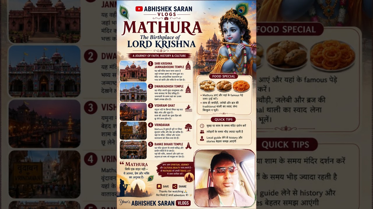 Ultimate Mathura Travel Plan | Budget Trip Guide, Vrindavan Darshan & Hidden Gems