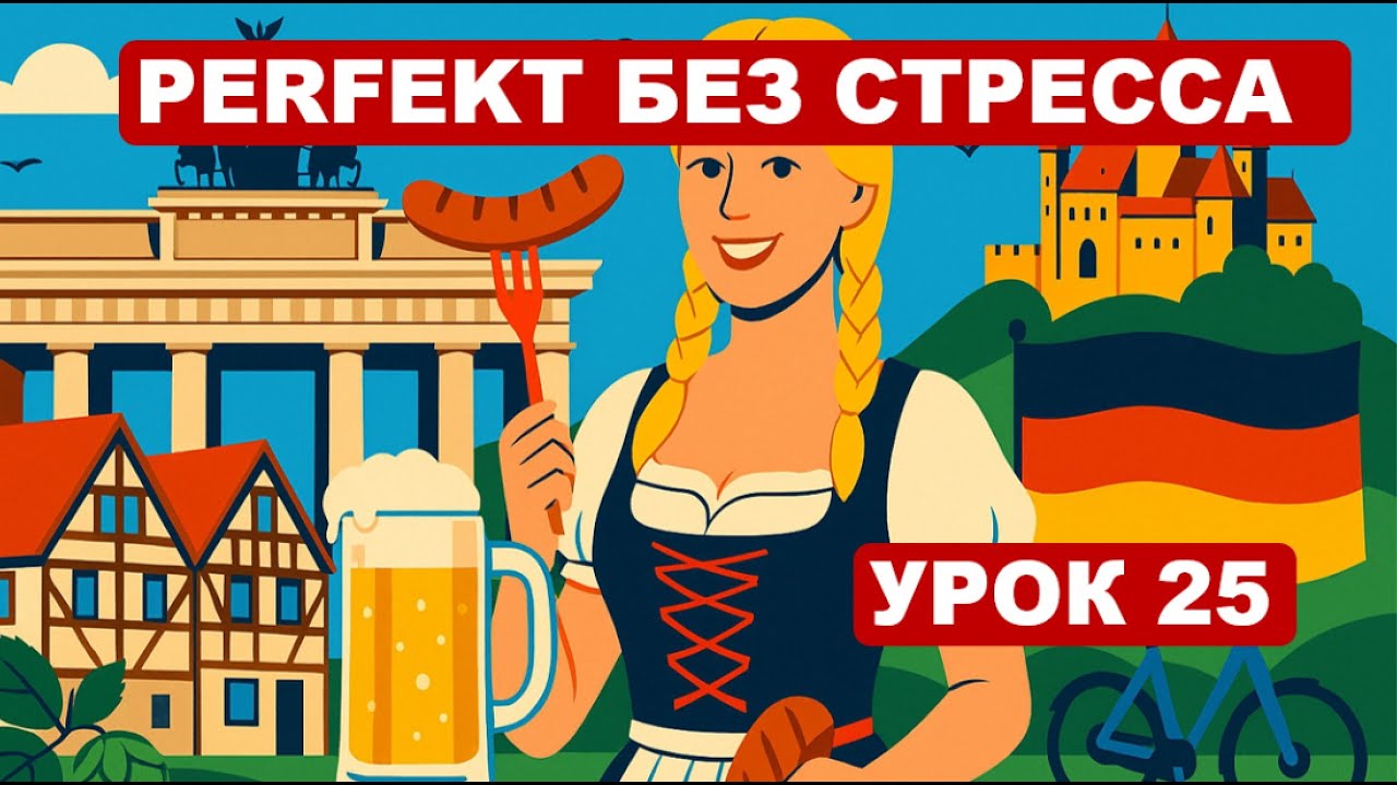 Урок 25. Прошедшее время Perfekt. Немецкий с удовольствием.
