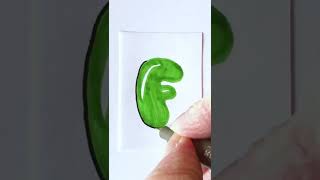 DRAWING A BUBBLE LETTER F WITH OUTLINE ✍️  | LETTERING | DOODLE ART FOR BEGINNERS | Art Tutorial