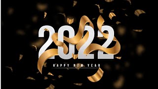 2022 Happy New Year Design || Background || ribbon design || Adobe Illustrator Tutorial screenshot 4