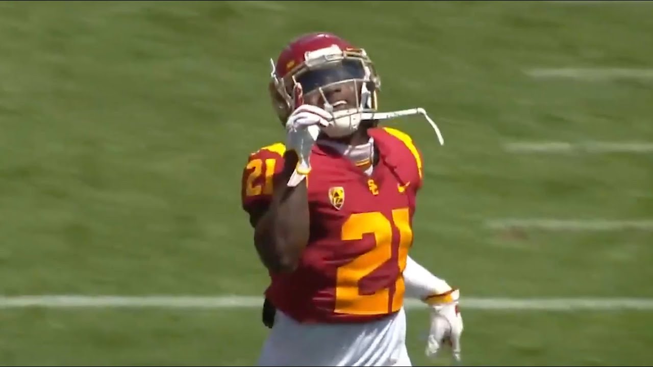 Mic'd up: K.D. Nixon at USC's Football Spring Showcase