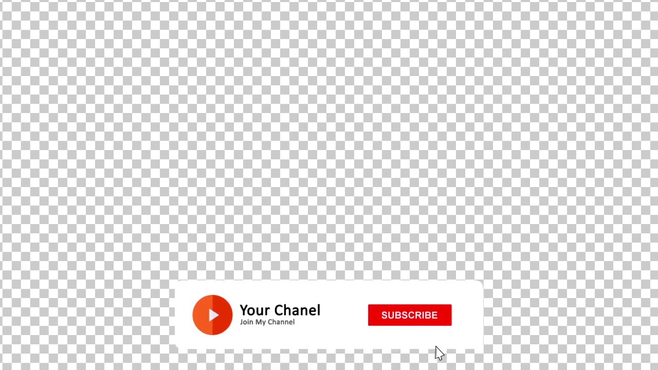 Youtube subscribe button transparent
