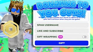 🔴 LIVE FREE ROBUX GIVEAWAY! DONATING BIG TO VIEWERS! FIRST NUKE TODAY?! (ROBLOX)