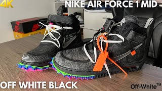 Off White Nike Air Force 1 Mid Black On Feet Review
