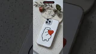 Cute Bear Phone Case 🐻❤ | Handmade Custom Case #shorts #phonecase #diy #aesthetic #viral #trending
