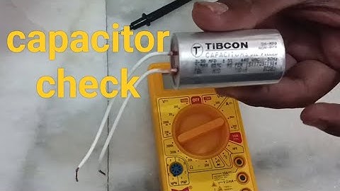 How to check Fan/motor capacitor with multimeter in telugu #multimeter