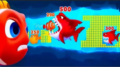 Fishdom 🐠 Ads Mini Games Part 16 Hungry Fish 🐟 New Update Level All Trailer Video animeted gaming