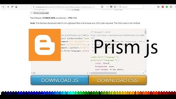 How to use Prism js for Blogger  CDN