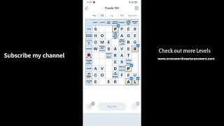 Crossword Master Level 102 Answers | Crossword Master Puzzle 102