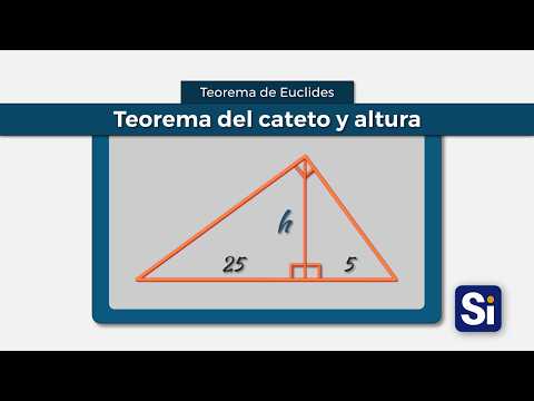 En un triángulo rectángulo la altura trazada sobre la hipotenusa | Teorema de la altura | 3
