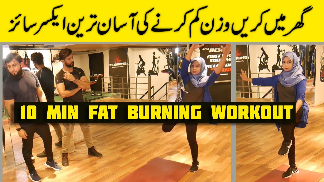 10 Minute Fat Burning Home Workout for Beginners | No Equipment Workout ...