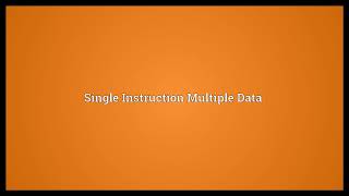 SIMD Meaning